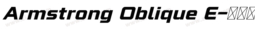 Armstrong Oblique E字体转换